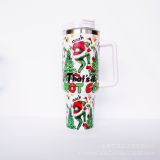 New Christmas Grinch 40oz Double Layer 304 Vacuum Stainless Steel Insulation Ice Cream Cup