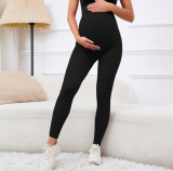 Pregnant women's pants for spring and autumn, worn on the outside with small feet, high waist, and leggings. Fashionable new style for early pregnancy with high elasticity, quick drying, and moisture absorption