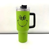 New Christmas Grinch 40oz Double Layer 304 Vacuum Stainless Steel Insulation Ice Cream Cup