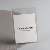 Customized tags, trendy clothing, personalized tags, in stock, universal colored plastic bags, printed logos for hanging tags, customization