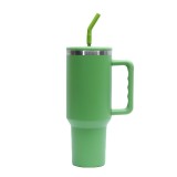Cross border third-generation 40oz handle cup Pro large capacity straw cup, car mounted ice cream cup, portable outdoor water cup
