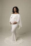 Add new colors to Amazon Wish Foreign Trade Pregnant Women's Cloak Set Pregnant Women's Photography Dress