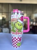 Cross border 40oz handle coffee cup can be individually printed with logo 40oz office water cup 304 stainless steel insulated cup