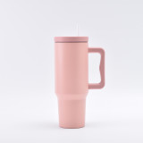 New cross-border fourth generation 40oz handle cup with large capacity 304 stainless steel car cup, car straw ice cream cup
