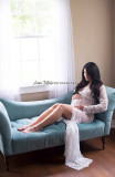 AliExpress eBay Pregnant Women Photography Lace Long Skirt for Foreign Trade Pregnant Women Front Lace Floor Sweeping Dress