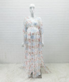 Lace Embroidered Bohemian Style Dress Perspective Lace Boho Tassel Dress Long Dress