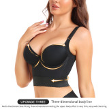 Instagram style TOPMELON new high support bodysuit vest style shapewear back oversized sports bra V210698