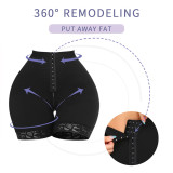 Manufacturer's direct sales of cross-border European and American low waisted and large-sized body shaping pants with zipper, crotch opening, buttocks lifting, and belly tightening pants A558