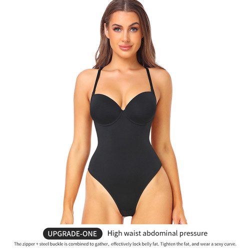 New oversized shapewear two-piece women's corset evening dress, belly tightening jumpsuit T210645