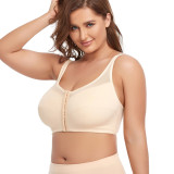Cross border supply: No steel ring, lace, large cup, front buckle, thin European and American oversized bra BCDEF cup W210802