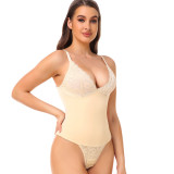 Cross border lace waist and buttocks underwear, tight and breathable, with a beautiful back strap, one piece oversized bodysuit T210631