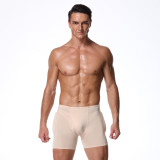TOPMELON's Hot selling Men's Front Egg Bag Opening and Rear Hip Lifting Design Sexy Four Corner Shorts A148