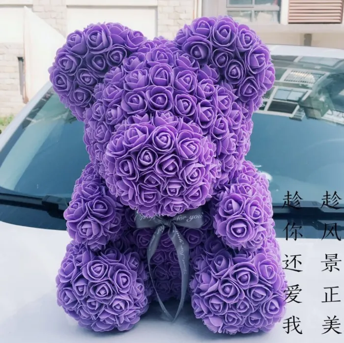 Cross border new rose hug bear soap bouquet Qixi Valentine's Day gift Amazon