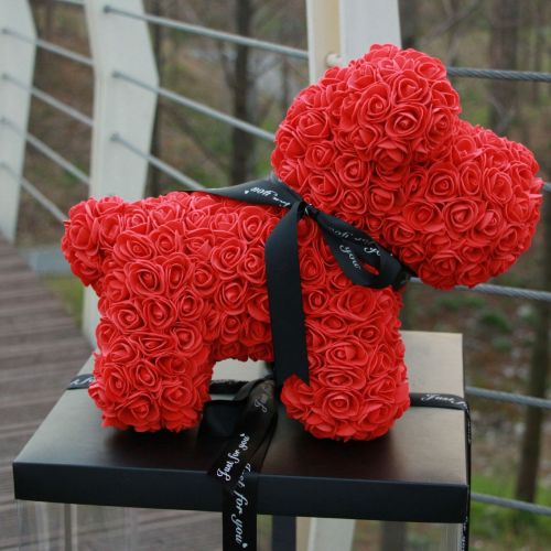 Creative Rose Wealthy Dog Home Decoration Mascot Gift Micro Supply for Taobao Cross border