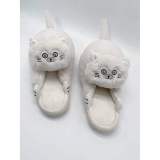 Hot selling cat plush slippers
