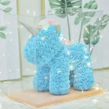 Factory direct selling soap flower creative flower eternal life flower Qixi love Christmas gift diamond horn unicorn