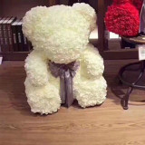 Factory direct sales rose red bear imitation soap immortal flower foam DIY handmade Christmas gifts