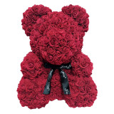 Rose Bear Eternal Rose Bear Creative Qixi Birthday Gift foam Rose Bear