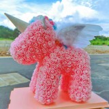 Factory wholesale imitation rose immortality artificial flower hand diy unicorn gift angel wing wing Qixi