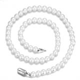 Cross border hip-hop bracelet from Europe and America, 8mm pearl necklace, women's light luxury, niche design, neck chain, high-end collarbone chain