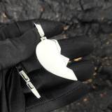 Cross border Hip Hop Magnet Love Photo Pendant for Men's Necklace Fashion Brand Personalized Micro Set Zircon Frame Pendant in Europe and America