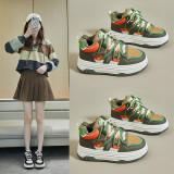 Winter high cut plush white shoes, new Korean version Instagram female student casual shoes, sports board shoes CC-525