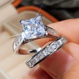 Jiuqin Jewelry Wholesale Temu Shein Hot selling New Luxury Versatile Women's Ring Wedding Engagement Set