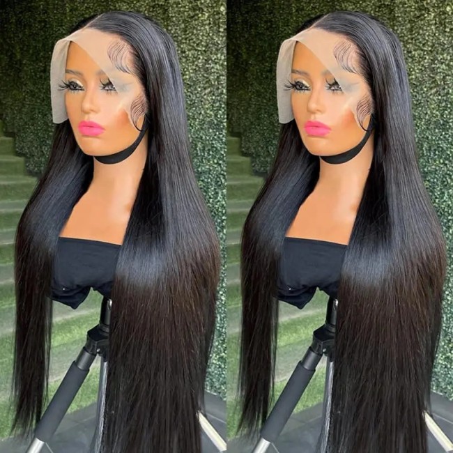 Wholesale of European and American wigs 360 lace wig straight human hair wig