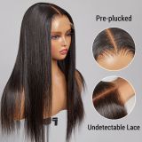 Wear and go human hair wig raw hair lace front glueless wigs