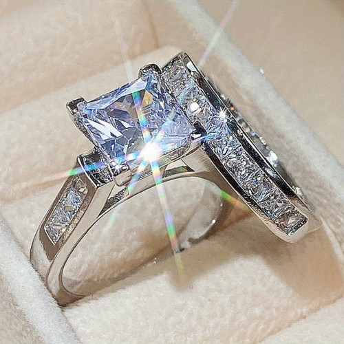 Jiuqin Jewelry Wholesale Temu Shein Hot selling New Luxury Versatile Women's Ring Wedding Engagement Set