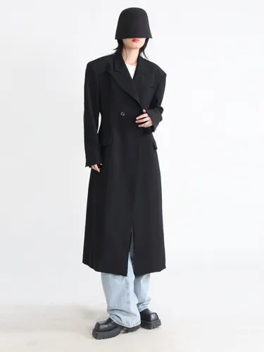 Korean version of long suit for women in spring and autumn, new fashionable temperament for women's casual slimming and stylish trench coat