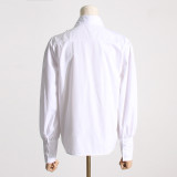 Chocolate Spring New Fashionable and Elegant Women's Shirt Minimalist and Elegant Long sleeved Cardigan Long sleeved Top