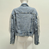 Spring New Fashionable and Stylish Fashionable Tassel, Unique Design, Loose and Slim denim jacket, Women's jacket, Top