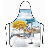 Customized apron with full body print, commercial waterproof one deer with you, deer print, custom apron