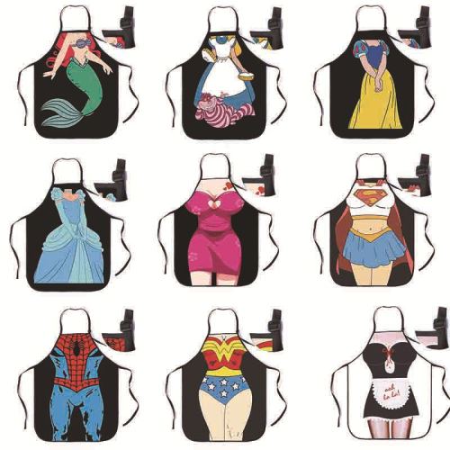 Adjustable buckle apron muscle men's apron waist bikini Christmas celebration cartoon couple party