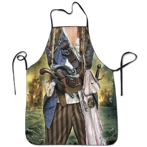 Cross border e-commerce specializing in funny and novel aprons, personalized series of clothing, funny aprons, 3D printed aprons