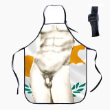 Creative 3D personalized printed kitchen apron with adjustable buckle Christmas sexy aprons for both men and women
