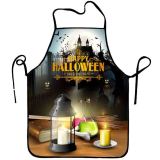 Cross border e-commerce best-selling sleeveless twill fabric digital printed Halloween printed apron, customized for one piece