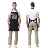 Amazon's best-selling apron for couples, kitchen barbecue, cross-border foreign trade logo letter I'LL FEED