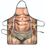Cross border e-commerce selection, creative barbecue, funny and interesting apron, home decoration, waterproof apron, one printed piece