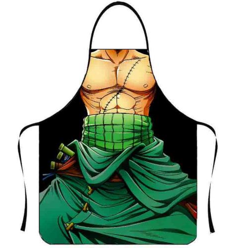 In stock supply of cartoon anime aprons, novel, funny, and anti pollution party special aprons, directly sold by manufacturers