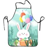 AliExpress New Cartoon Rabbit Egg Easter Polyester Fine Pattern Sleeveless Apron Home Anti fouling Cover