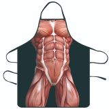 Cross border e-commerce selection, creative barbecue, funny and interesting apron, home decoration, waterproof apron, one printed piece