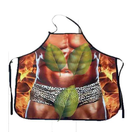 Cross border e-commerce volume style waterproof barbecue series funny and interesting anti fouling apron 150g waterproof fabric
