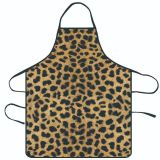 Hot selling waterproof aprons in cross-border e-commerce, spotted leopard print series, printed waterproof home decoration aprons