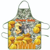 Cross border e-commerce hot selling product, creative waterproof apron, creative printing, USD pattern apron gift, home decoration