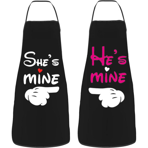 Supply Couple Set Home Kitchen Couple Apron Personalized Letter Couple Print Apron Couple Apron