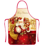 Cross border e-commerce new Christmas decorations, printed snowman Christmas apron, Christmas party atmosphere decorations
