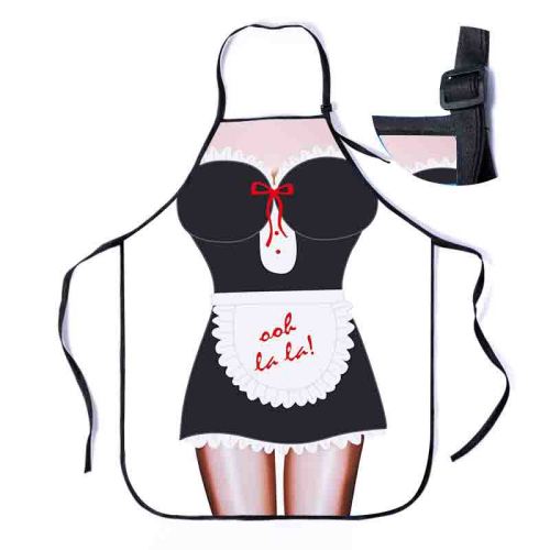 Servant sexy beauty apron maid beauty apron floral apron can be printed with company logo on the apron