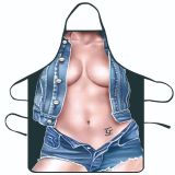 Cross border e-commerce selection, creative barbecue, funny and interesting apron, home decoration, waterproof apron, one printed piece